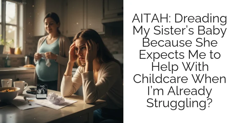 AITAH: Dreading My Sister’s Baby Because She Expects Me to Help With Childcare When I’m Already Struggling?