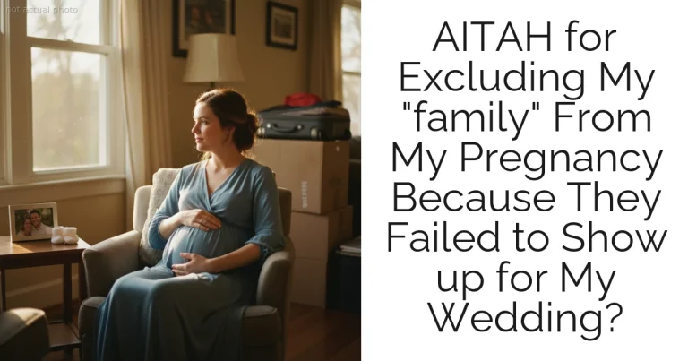 AITAH for Excluding My "family" From My Pregnancy Because They Failed to Show up for My Wedding?