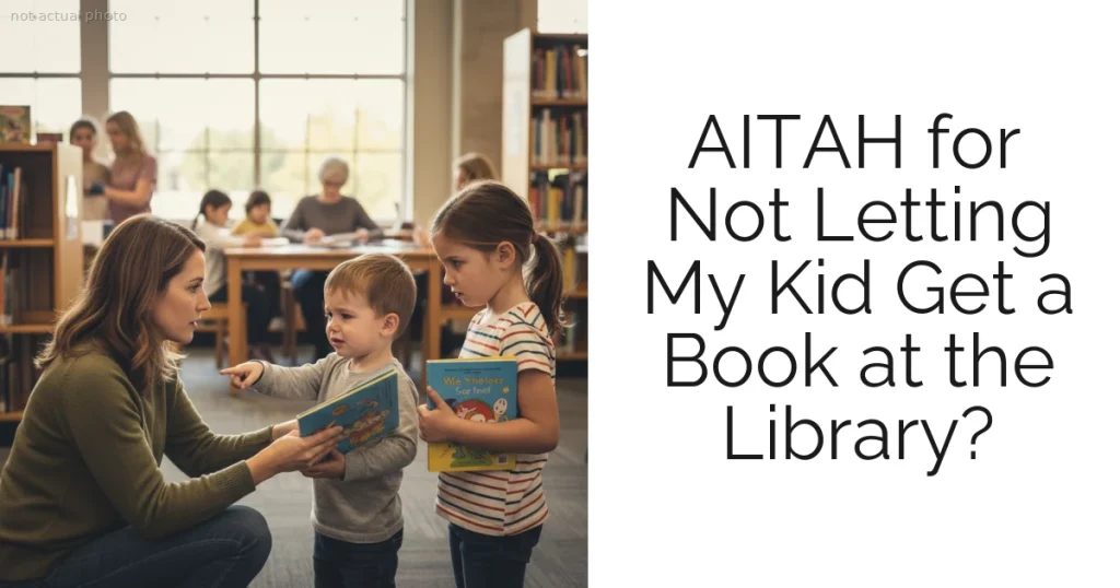 AITAH for Not Letting My Kid Get a Book at the Library?
