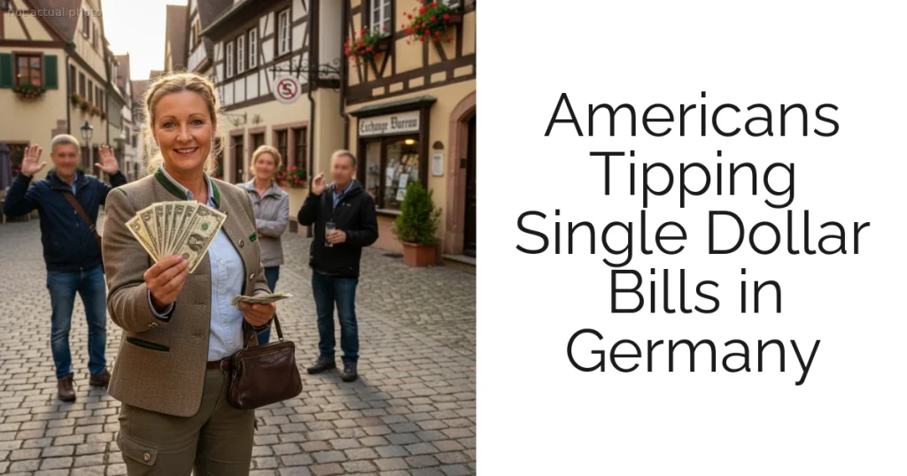 Americans Tipping Single Dollar Bills in Germany