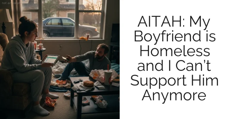 AITAH: My Boyfriend is Homeless and I Can’t Support Him Anymore