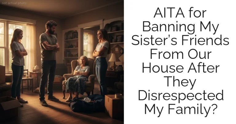 AITA for Banning My Sister’s Friends From Our House After They Disrespected My Family?