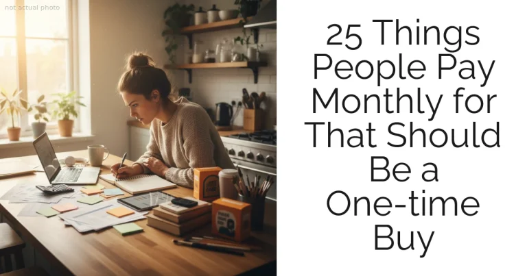 25 Things People Pay Monthly for That Should Be a One-time Buy