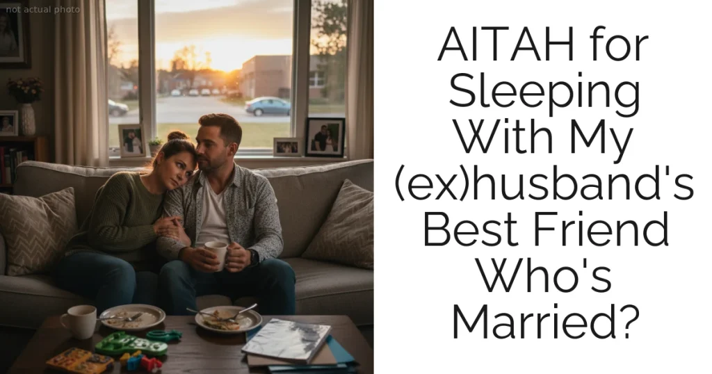 AITAH for Sleeping With My (ex)husband's Best Friend Who's Married?