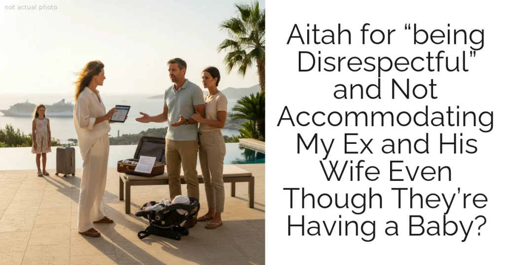 Aitah for “being Disrespectful” and Not Accommodating My Ex and His Wife Even Though They’re Having a Baby?