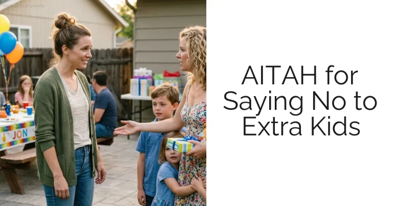 AITAH for Saying No to Extra Kids