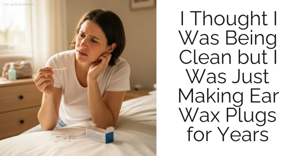 I Thought I Was Being Clean but I Was Just Making Ear Wax Plugs for Years