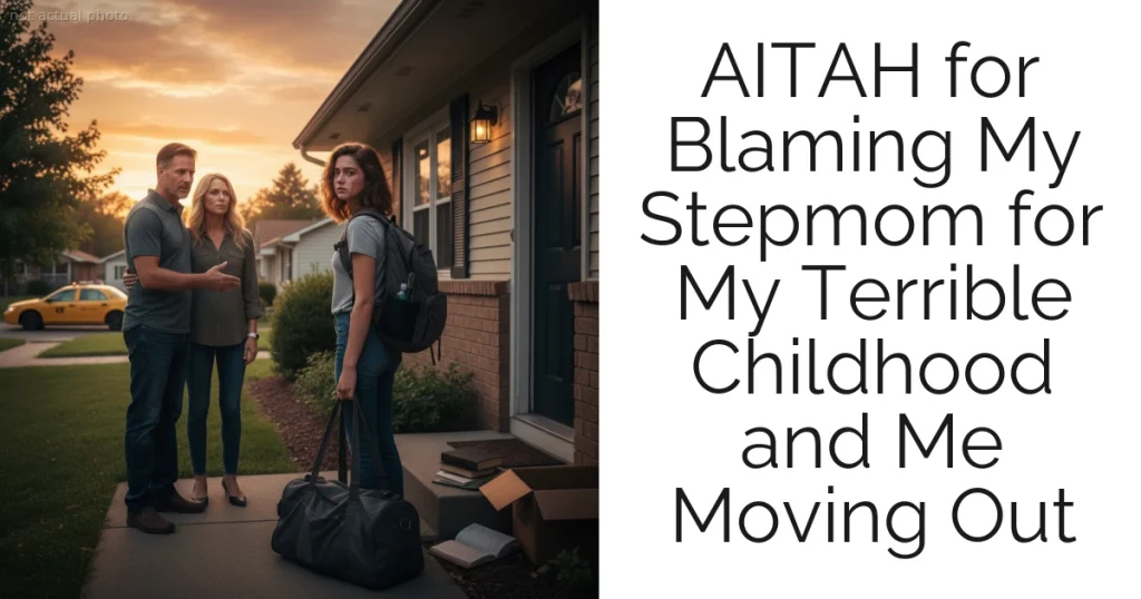 AITAH for Blaming My Stepmom for My Terrible Childhood and Me Moving Out