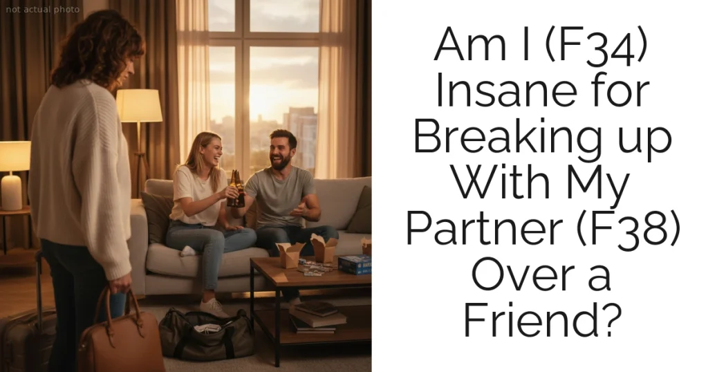 Am I (F34) Insane for Breaking up With My Partner (F38) Over a Friend?