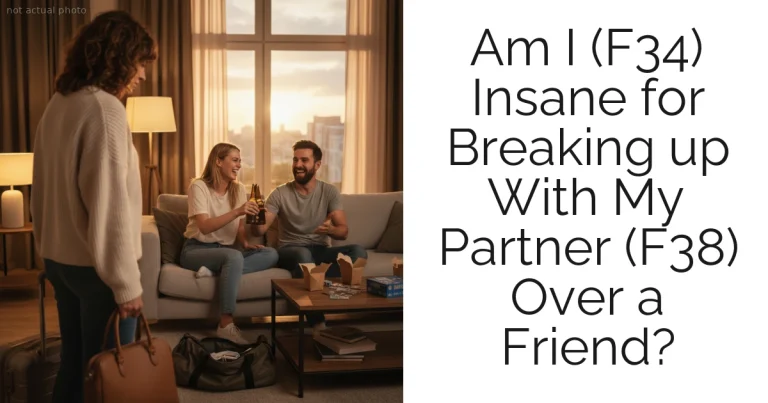 Am I (F34) Insane for Breaking up With My Partner (F38) Over a Friend?