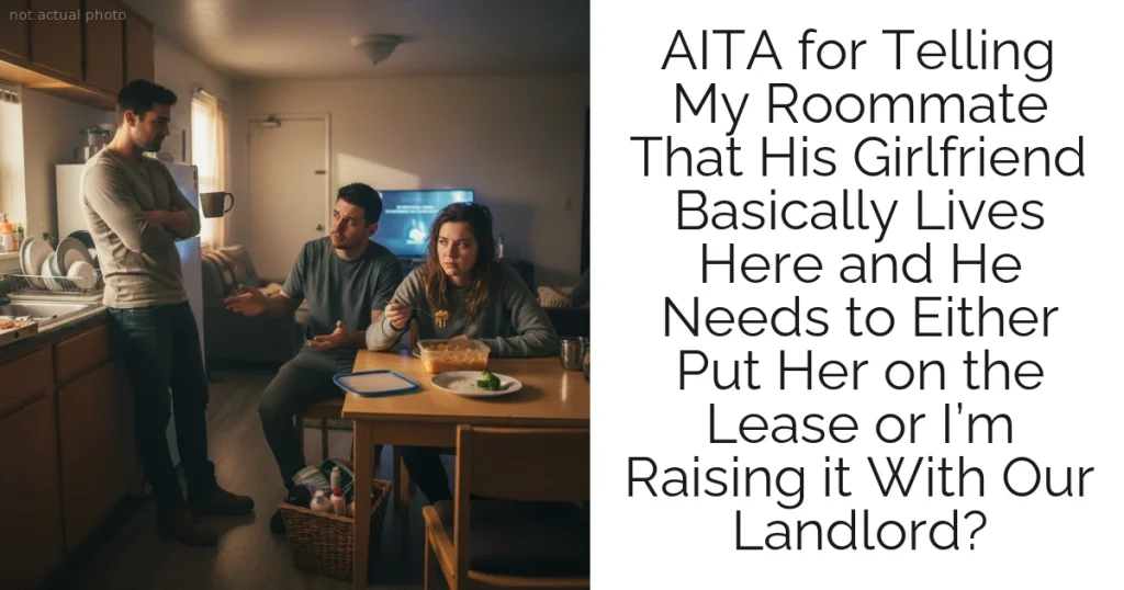 AITA for Telling My Roommate That His Girlfriend Basically Lives Here and He Needs to Either Put Her on the Lease or I’m Raising it With Our Landlord?