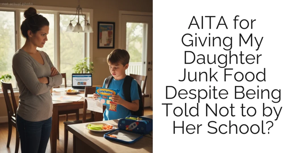 AITA for Giving My Daughter Junk Food Despite Being Told Not to by Her School?
