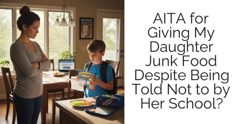 AITA for Giving My Daughter Junk Food Despite Being Told Not to by Her School?