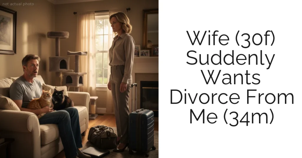 Wife (30f) Suddenly Wants Divorce From Me (34m)