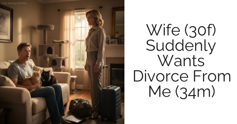 Wife (30f) Suddenly Wants Divorce From Me (34m)