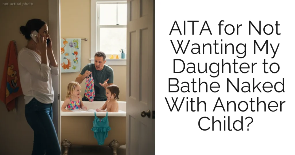 AITA for Not Wanting My Daughter to Bathe Naked With Another Child?