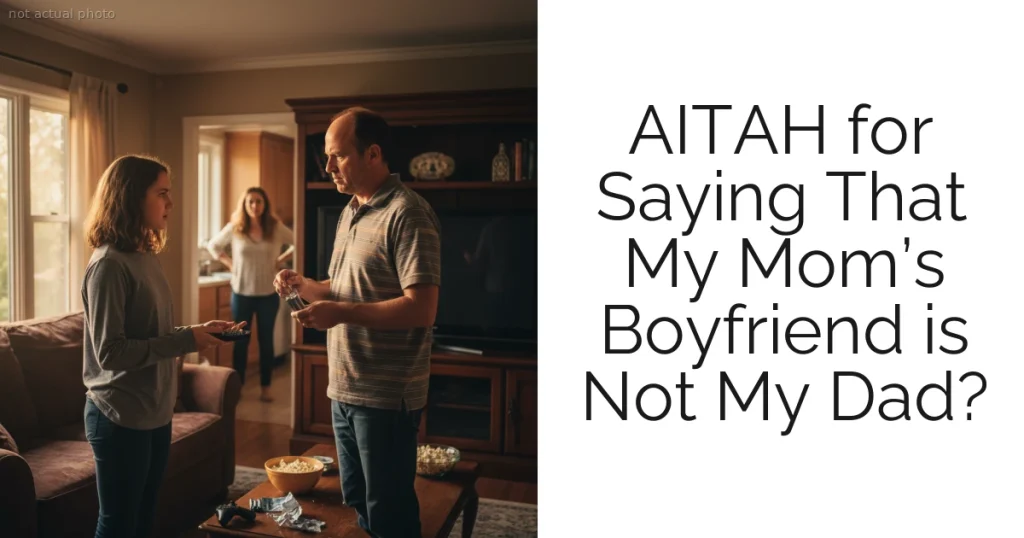 AITAH for Saying That My Mom’s Boyfriend is Not My Dad?