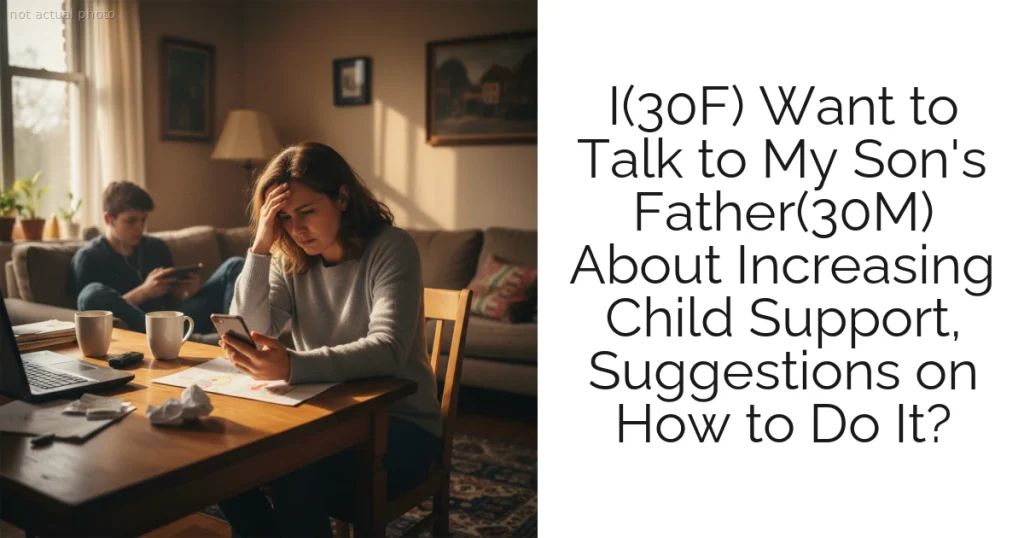I(30F) Want to Talk to My Son's Father(30M) About Increasing Child Support, Suggestions on How to Do It?