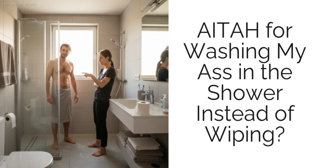 AITAH for Washing My Ass in the Shower Instead of Wiping?