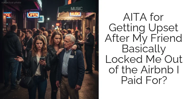 AITA for Getting Upset After My Friend Basically Locked Me Out of the Airbnb I Paid For?