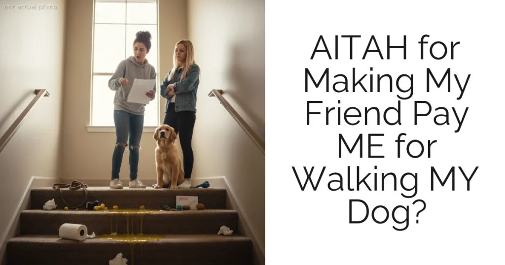 AITAH for Making My Friend Pay ME for Walking MY Dog?