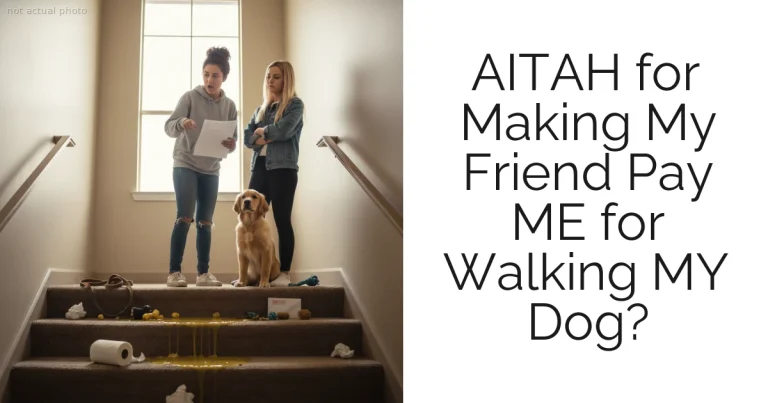 AITAH for Making My Friend Pay ME for Walking MY Dog?