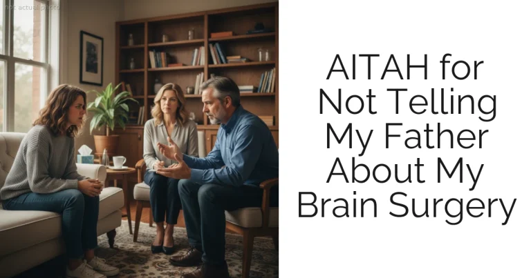 AITAH for Not Telling My Father About My Brain Surgery