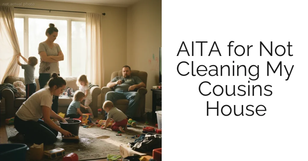 AITA for Not Cleaning My Cousins House
