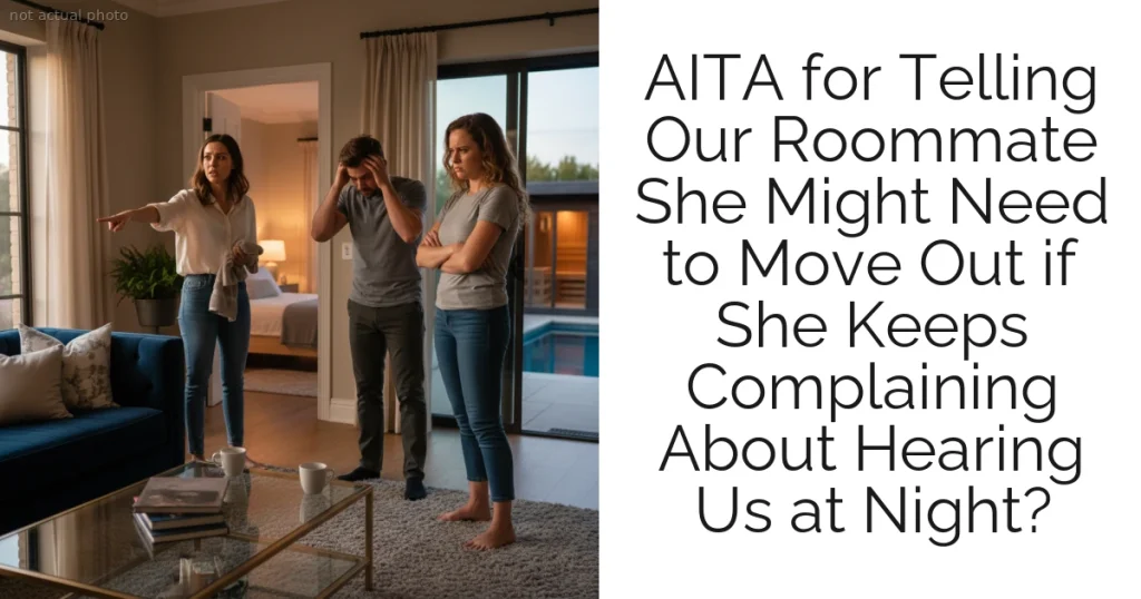 AITA for Telling Our Roommate She Might Need to Move Out if She Keeps Complaining About Hearing Us at Night?