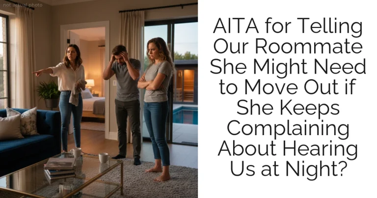 AITA for Telling Our Roommate She Might Need to Move Out if She Keeps Complaining About Hearing Us at Night?