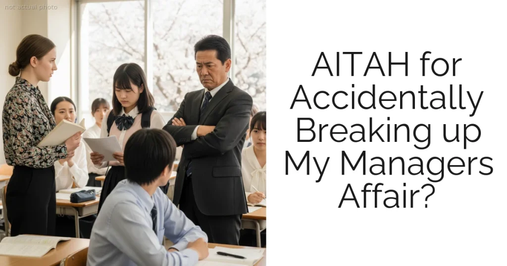 AITAH for Accidentally Breaking up My Managers Affair?