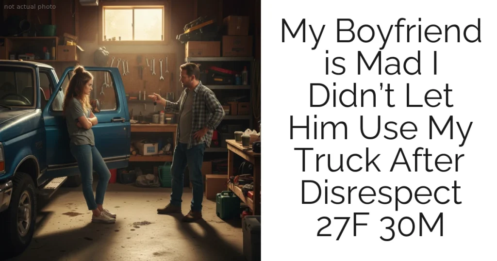 My Boyfriend is Mad I Didn’t Let Him Use My Truck After Disrespect 27F 30M