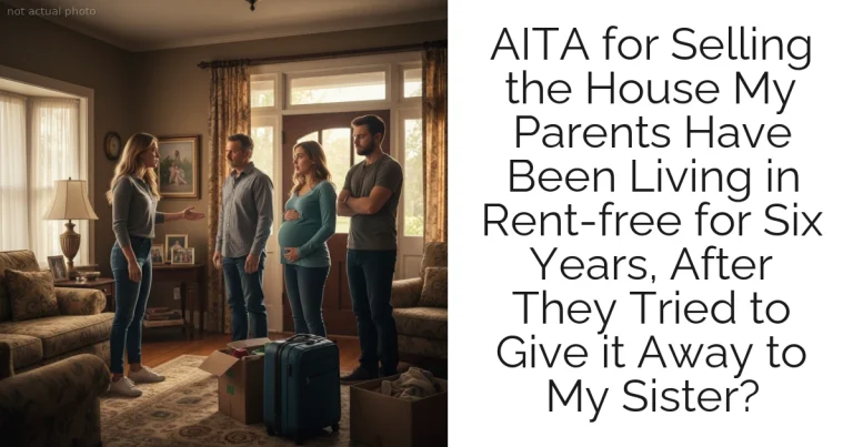 AITA for Selling the House My Parents Have Been Living in Rent-free for Six Years, After They Tried to Give it Away to My Sister?