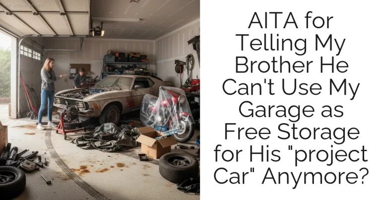 AITA for Telling My Brother He Can't Use My Garage as Free Storage for His "project Car" Anymore?