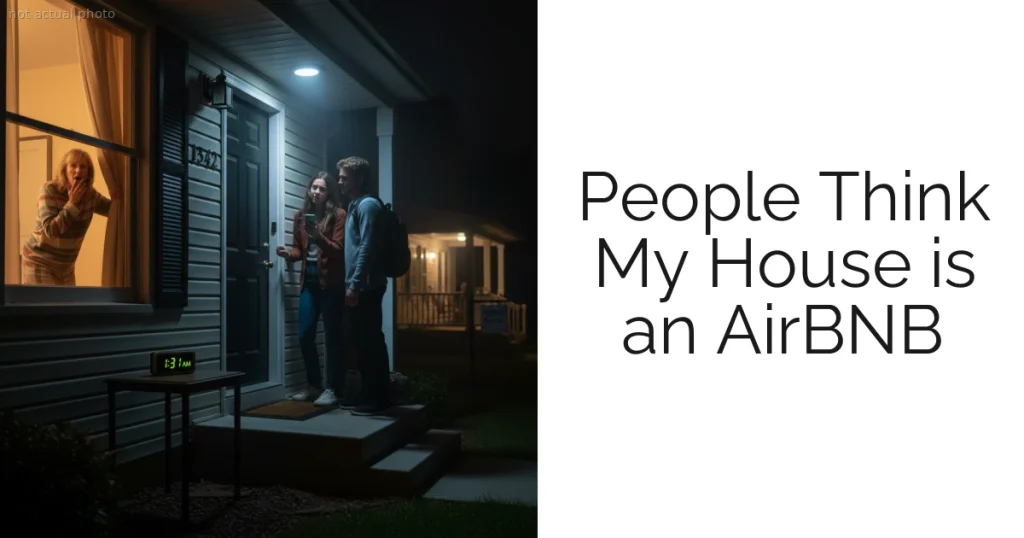 People Think My House is an AirBNB