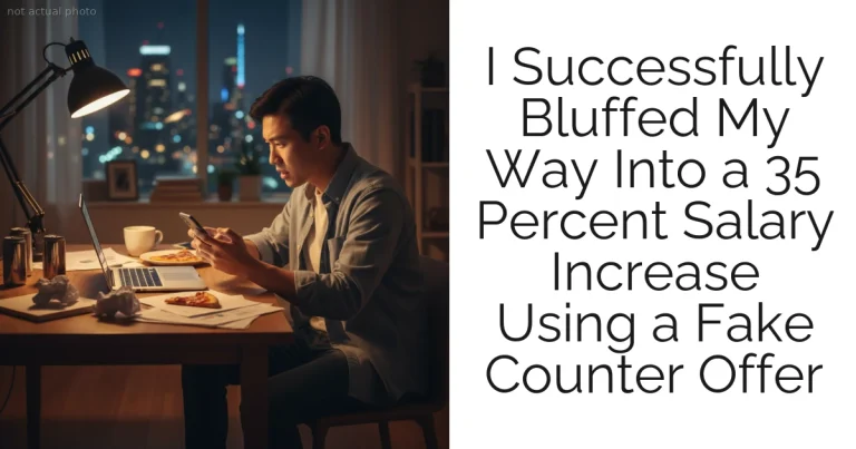 I Successfully Bluffed My Way Into a 35 Percent Salary Increase Using a Fake Counter Offer