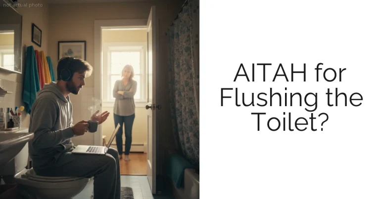 AITAH for Flushing the Toilet?
