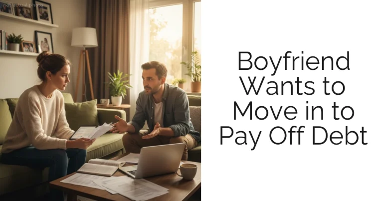 Boyfriend Wants to Move in to Pay Off Debt