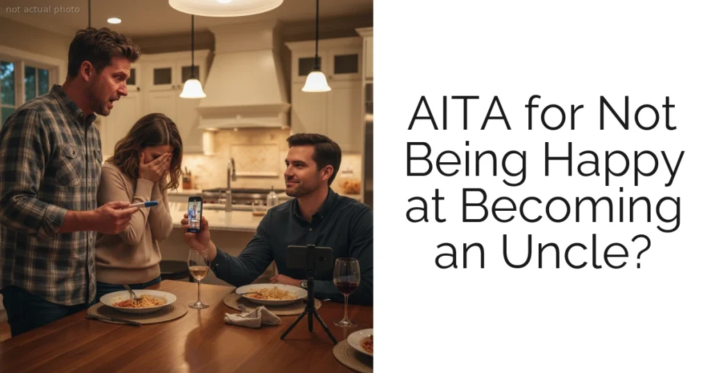 AITA for Not Being Happy at Becoming an Uncle?
