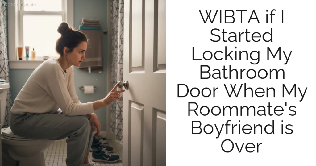 WIBTA if I Started Locking My Bathroom Door When My Roommate's Boyfriend is Over