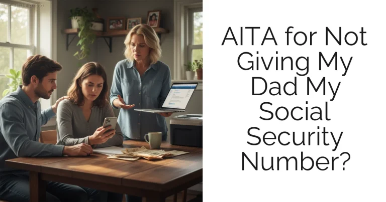 AITA for Not Giving My Dad My Social Security Number?