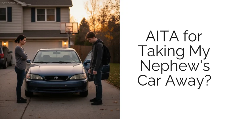 AITA for Taking My Nephew's Car Away?