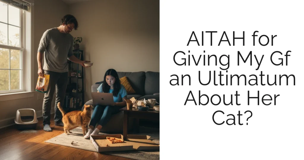 AITAH for Giving My Gf an Ultimatum About Her Cat?