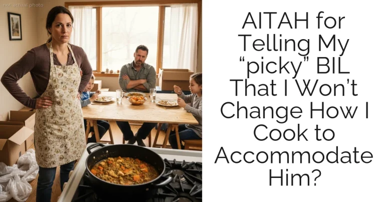 AITAH for Telling My “picky” BIL That I Won’t Change How I Cook to Accommodate Him?