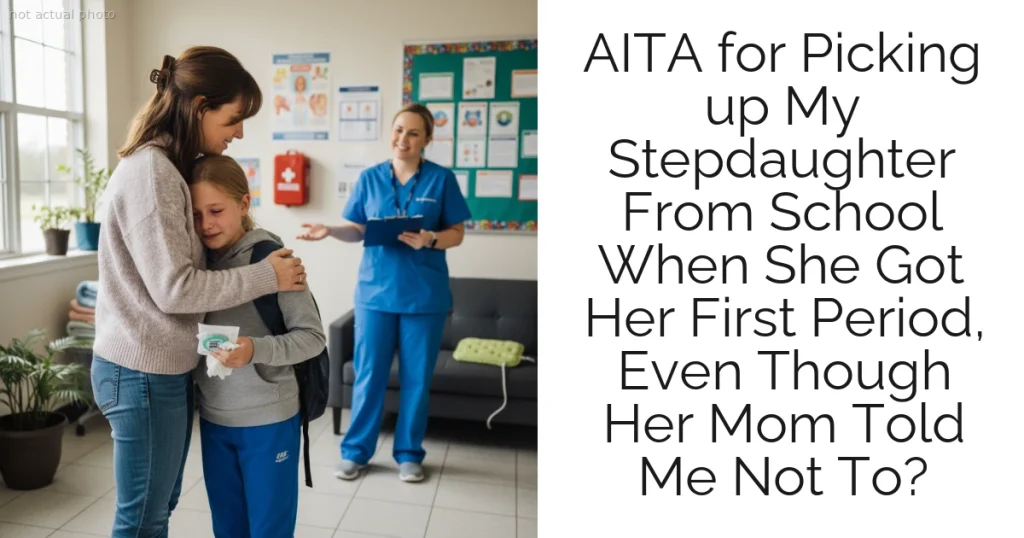 AITA for Picking up My Stepdaughter From School When She Got Her First Period, Even Though Her Mom Told Me Not To?