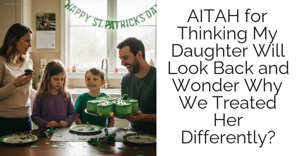 AITAH for Thinking My Daughter Will Look Back and Wonder Why We Treated Her Differently?