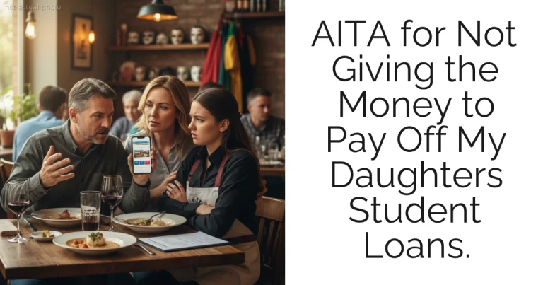 AITA for Not Giving the Money to Pay Off My Daughters Student Loans.