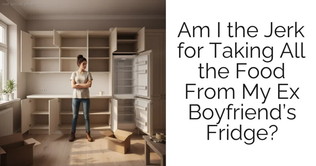 Am I the Jerk for Taking All the Food From My Ex Boyfriend’s Fridge?