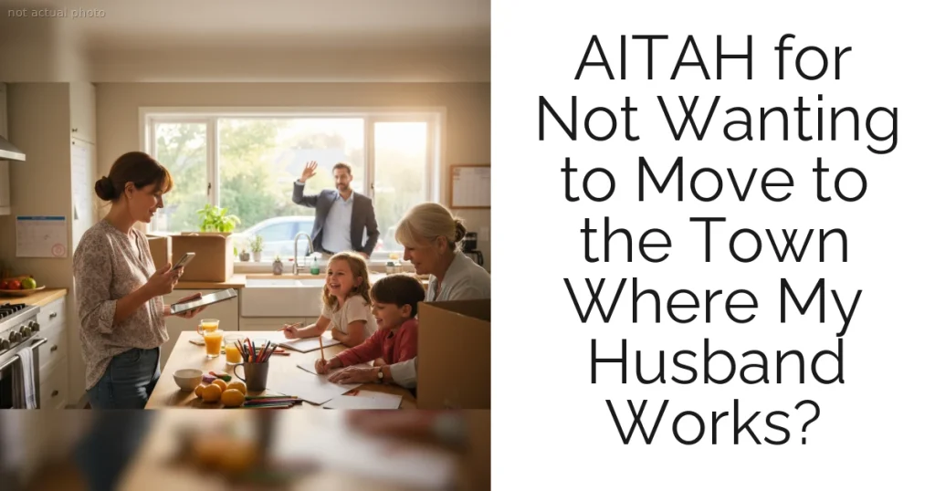 AITAH for Not Wanting to Move to the Town Where My Husband Works?