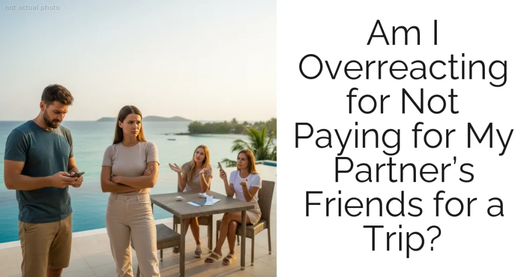Am I Overreacting for Not Paying for My Partner’s Friends for a Trip?
